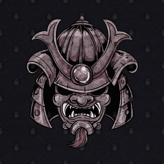 Samurai Ninja Mask Japan Warrior by BEEtheTEE